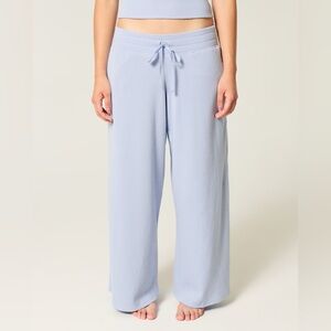 Hollister waffle knit wide leg pants